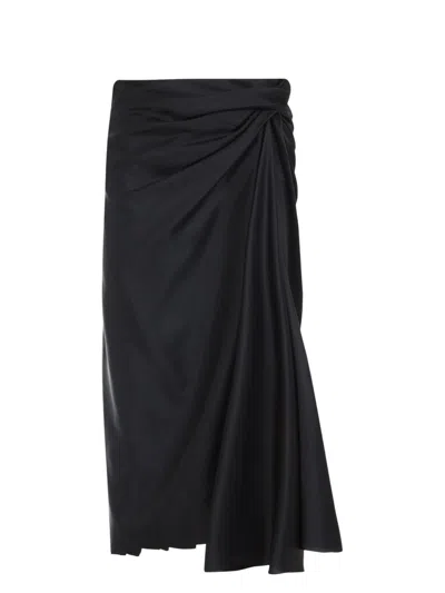 BALENCIAGA WOMEN'S DRAPED SKIRT