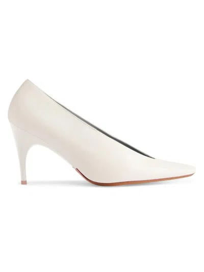 Balenciaga Women's Duchesse Pump Heels In White