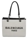 Balenciaga Heritage Chain Handle Tote Bag In White