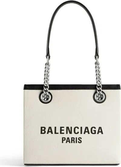 BALENCIAGA WOMEN'S DUTY FREE SMALL CANVAS TOTE BAG