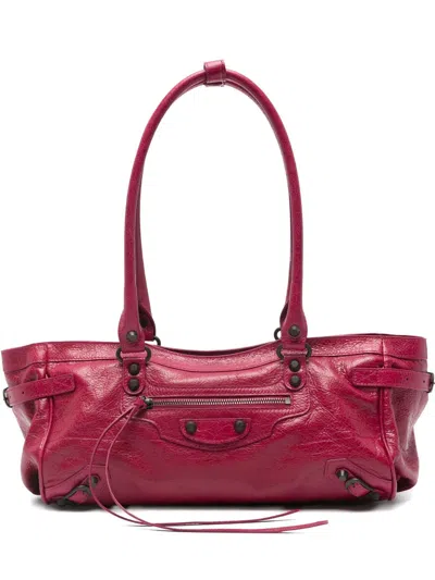 Balenciaga Women East West Leather Shoulder Bag In Multi