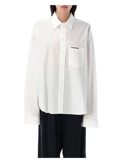 BALENCIAGA WOMEN'S EMBROIDERED SHIRT