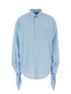 Balenciaga Women Embroidered Viscose Blend Oversize Shirt