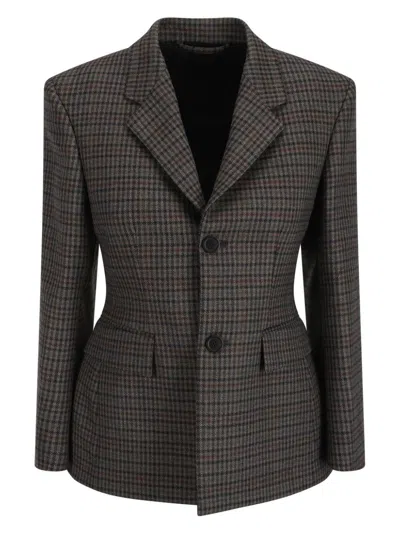 BALENCIAGA WOMEN'S EMBROIDERED WOOL BLAZER