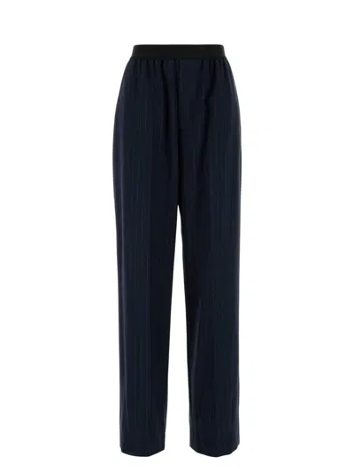 BALENCIAGA WOMEN'S EMBROIDERED WOOL PANT