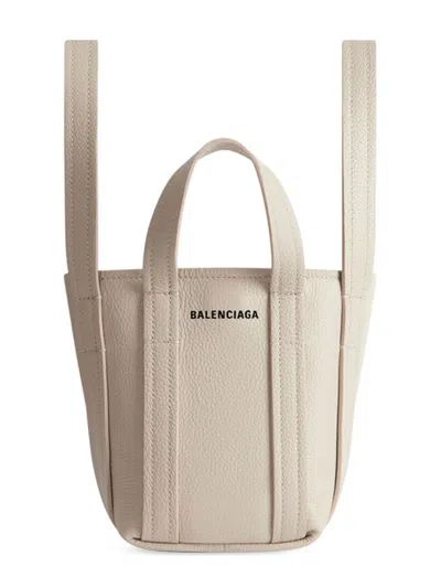 Balenciaga Mini Everyday 2.0 Shoulder Tote Bag In Greige