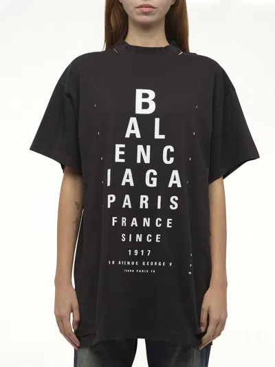 Balenciaga Extra Large Short-sleeved T-shirt In Black