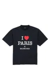 Balenciaga Heart-print T-shirt In Black