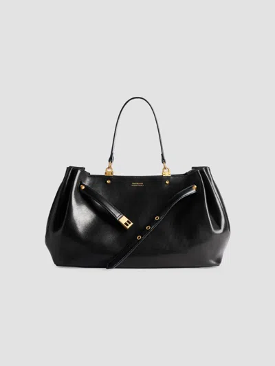 Balenciaga Women's Fan Carry All Tote Bag In Black