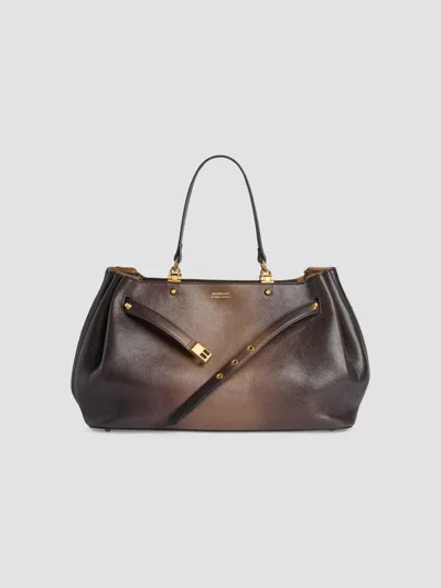 Balenciaga Women's Fan Carry All Tote Bag In Brown