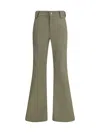 Balenciaga Flare Pants In Green