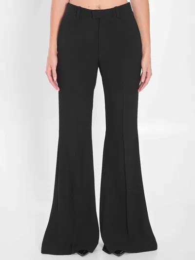 Balenciaga Women Flared Pants In Black