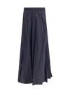 Balenciaga Flared Skirt In Black
