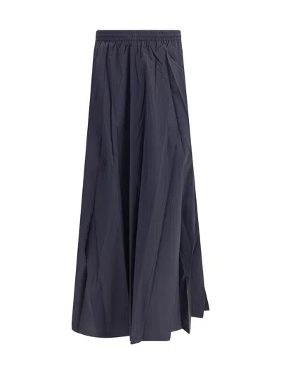 Balenciaga Women Flared Skirt In Black