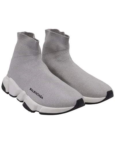 Balenciaga Women's Fleece Speed Trainer Sneaker (authentic Pre-loved) In Gray