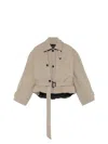 Balenciaga Deconstructed Cotton Twill Trench Coat