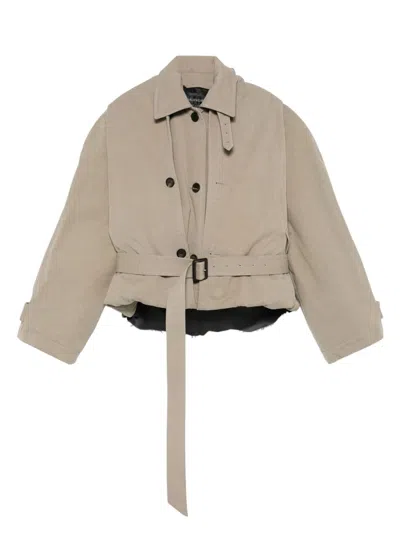 BALENCIAGA WOMEN'S FLIPPED HOODED TRENCH