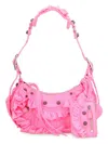 Balenciaga Women Fluo Pink Fabric Le Cagole Xs Shoulder Bag