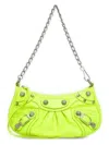 Balenciaga Women's Fluo Leather Le Cagole Mini Handbag In Green