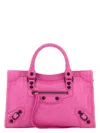 Balenciaga Small Le City Handbag With Studded Accents In Pink
