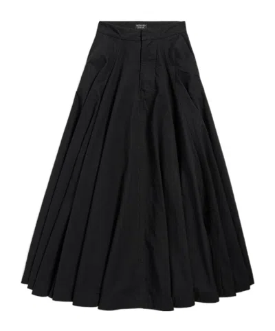 Balenciaga Women's Godet Maxi Skirt In Black