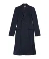 Balenciaga Women's Godet Midi Coat In Corporate Navy In Blue