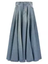 Balenciaga Maxi Skirt With Innovative Design And Five-pocket Style In Multi