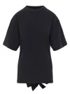 Balenciaga Lace Up Back Bow Detail T-shirt