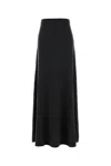 Balenciaga Women Graphite Wool Skirt In Black