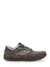 Balenciaga Women 'hampton' Brown Sneaker With Side Logo And Worn Effect In Leather And Fabric Blend  In Brown