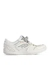 Balenciaga Women Hamptons Worn-out Leather Low-top Sneakers In White