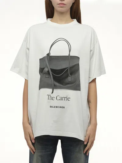BALENCIAGA WOMEN'S HOLDALLT OVERSIZED T-SHIRT