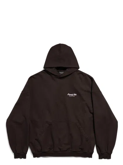 BALENCIAGA WOMEN'S HOODIE OVER BEVERLY HILLS BLACK | SIZE 2 | 739024TQVS7