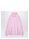 Balenciaga Beverly Hills Embroidered Hoodie In Pink