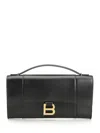 Balenciaga Women Hourglass Clutch In Black