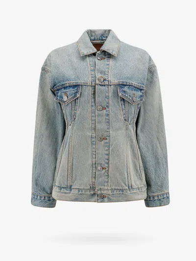 Balenciaga Women Hourglass Denim Jacket