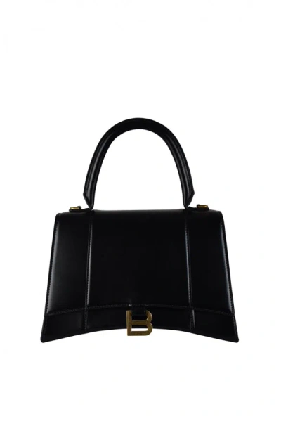 Balenciaga Women Hourglass Handbag In Black