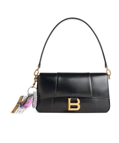 Balenciaga Women's Hourglass Medium Sling Bag With Charms In Black
