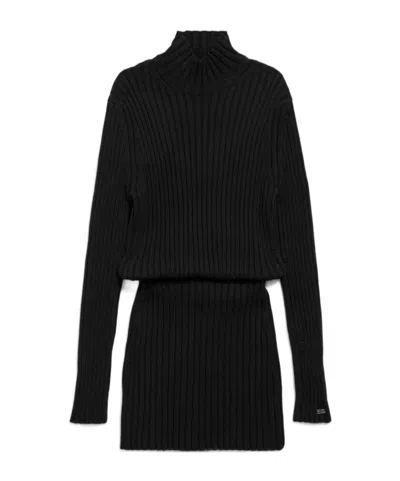 Balenciaga Women's Hourglass Mini Dress In Black
