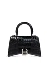 Balenciaga Women Hourglass Mini Handbag In Black