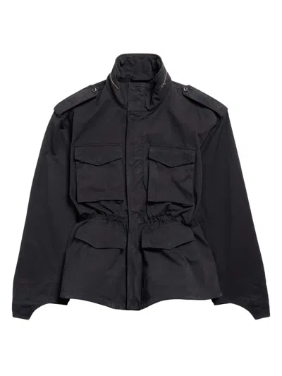 Balenciaga Women's Hourglass Parka In Black