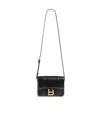 Balenciaga Black Leather Small Hourglass Crossbody Bag In Black