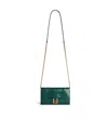 Balenciaga Women's Hourglass Wallet On Chain In Dark Emerald In Green