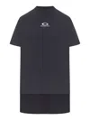 Balenciaga Women Hybrid T-shirt Dress With Sport Icon Logo In Black