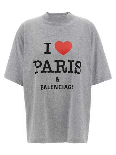 BALENCIAGA BALENCIAGA WOMEN 'I LOVE PARIS & BALENCIAGA' T-SHIRT