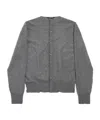 Balenciaga Women's Inside-out Cardigan In Grey In Grey