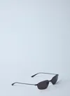 Balenciaga 62mm Oversize Rectangular Sunglasses In Black