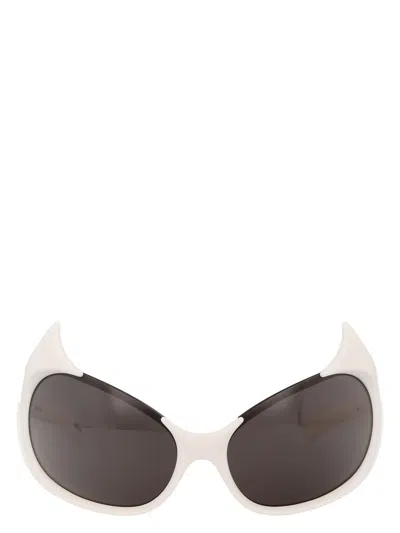 BALENCIAGA WOMEN'S IVORY ACETATE SUNGLASSES