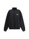 Balenciaga Jacket With Faux Fur Lining In Black