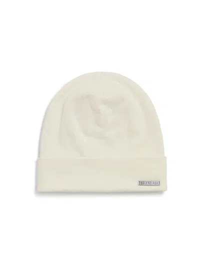 Balenciaga Women's Knitted Beanie In Cashmere In Metallic